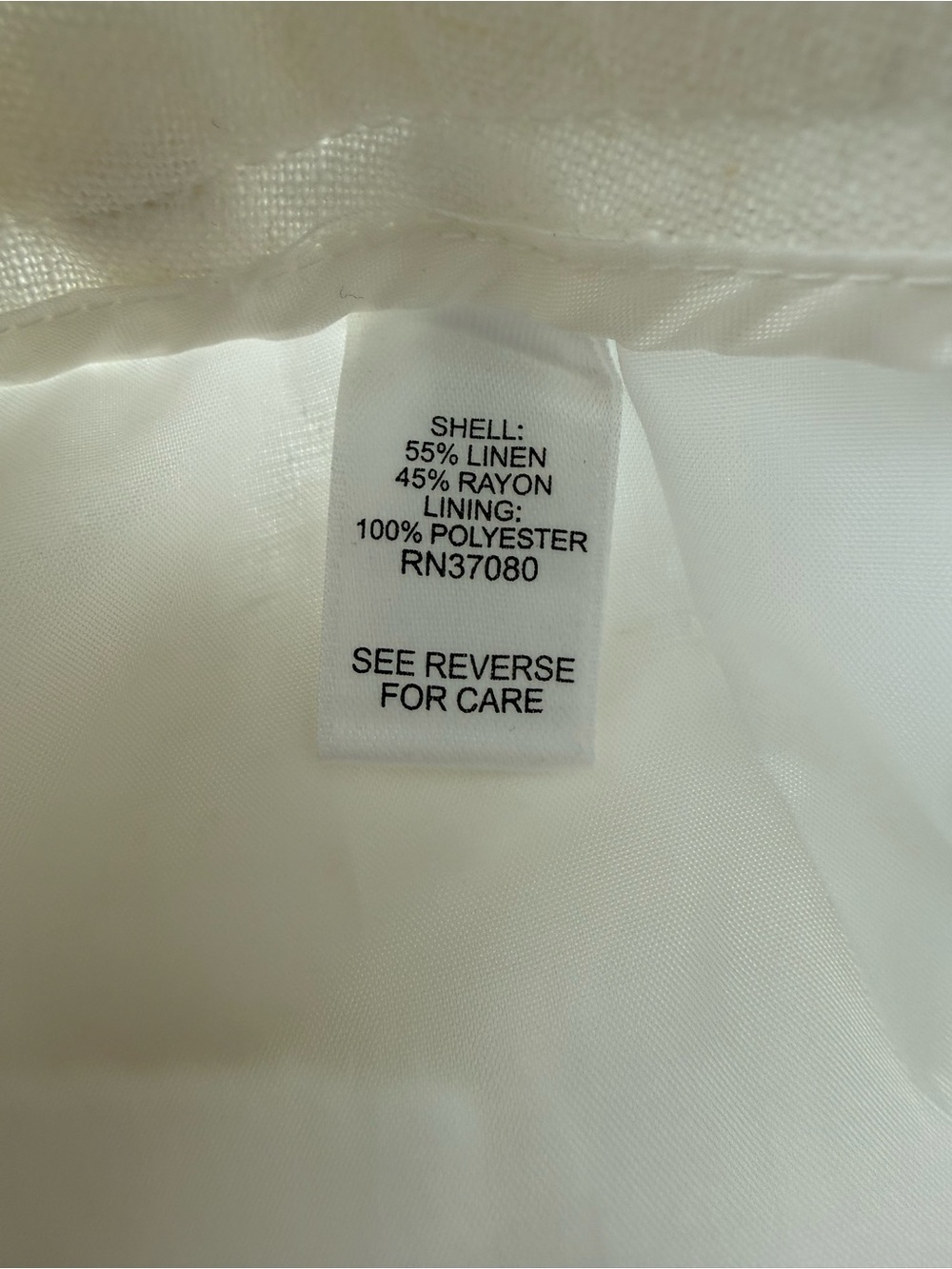 NWT Crisp Ivory Lined Linen Wide Leg Pants - Picture 4 of 12